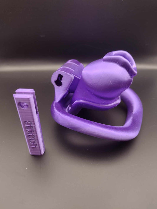 Custom 3D Printed Male Chastity Cage - Black